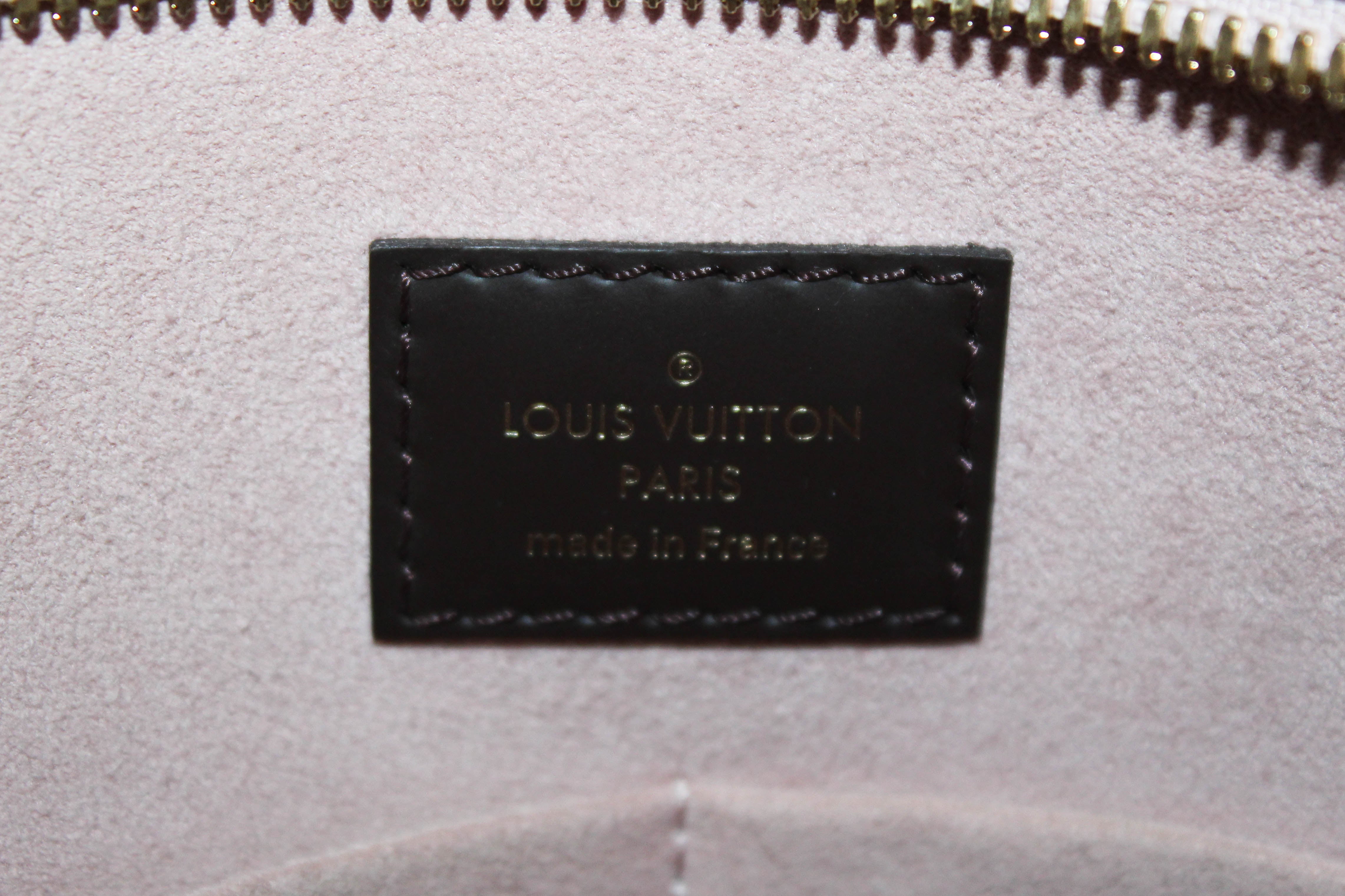Authentic Louis Vuitton Damier Ebene Pink Jersey Tote Shoulder Bag for Women - Luxury Designer Handbag for Work, Travel & Everyday Use