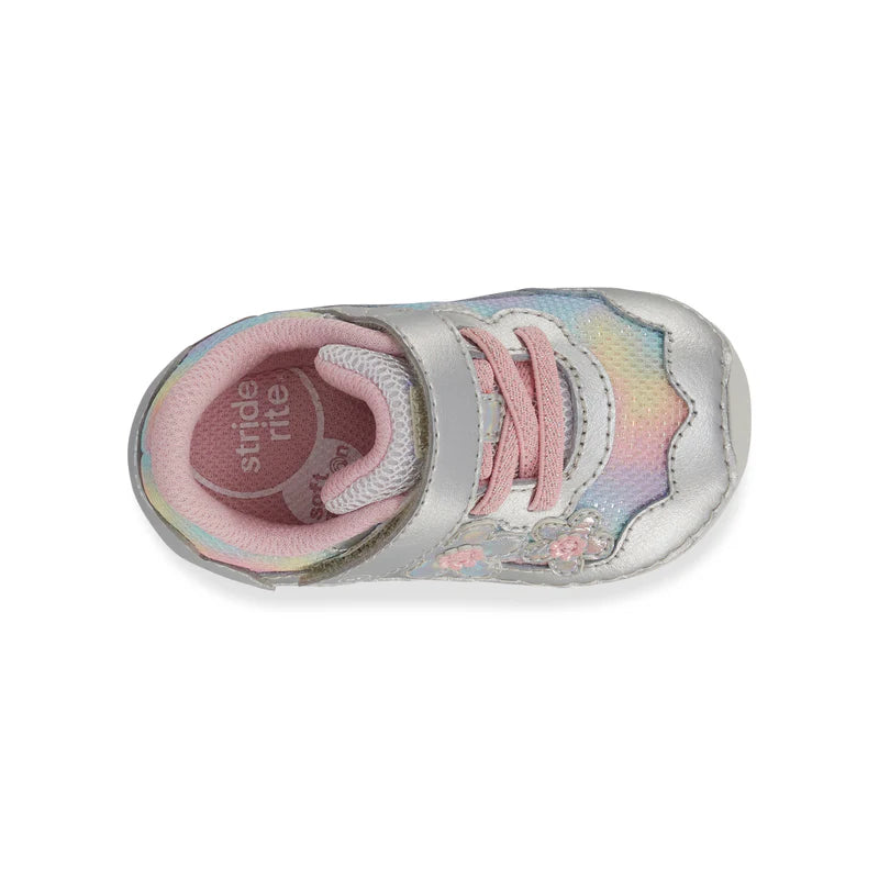 Stride Rite Rainbow Rosa Soft Motion Baby Sneakers - Lightweight Walking Shoes for Toddlers & Infants - Perfect for First Steps, Playtime & Outdoor Adventures