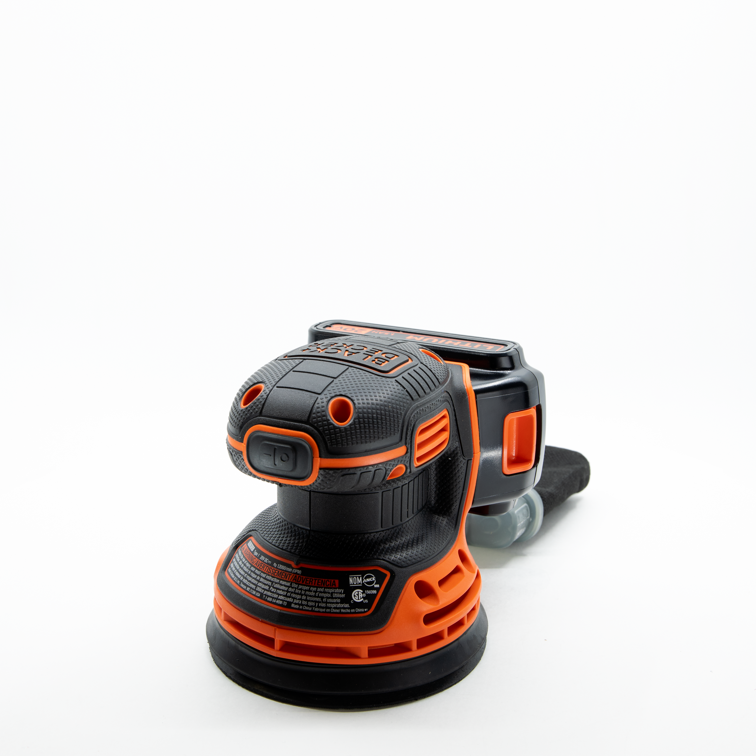 20V MAX Cordless Random Orbital Sander - Lightweight & Powerful for Woodworking, Sanding, and DIY Projects - Perfect for Furniture Refinishing, Auto Body Work & Home Renovation