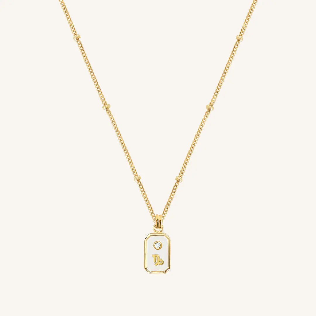 Iridescent Zodiac Necklace - Personalized Astrology Jewelry for Women, Perfect Gift for Birthday, Anniversary & Daily Wear (Aries, Taurus, Gemini, etc.) - Ideal for Spiritual Healing, Fashion Accessories & Special Occasions