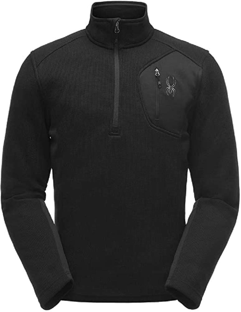 SPYDER Men’s Bandit Half-Zip Stryke Fleece Pullover Jacket - Warm Winter Sports Jacket for Skiing, Snowboarding & Outdoor Activities