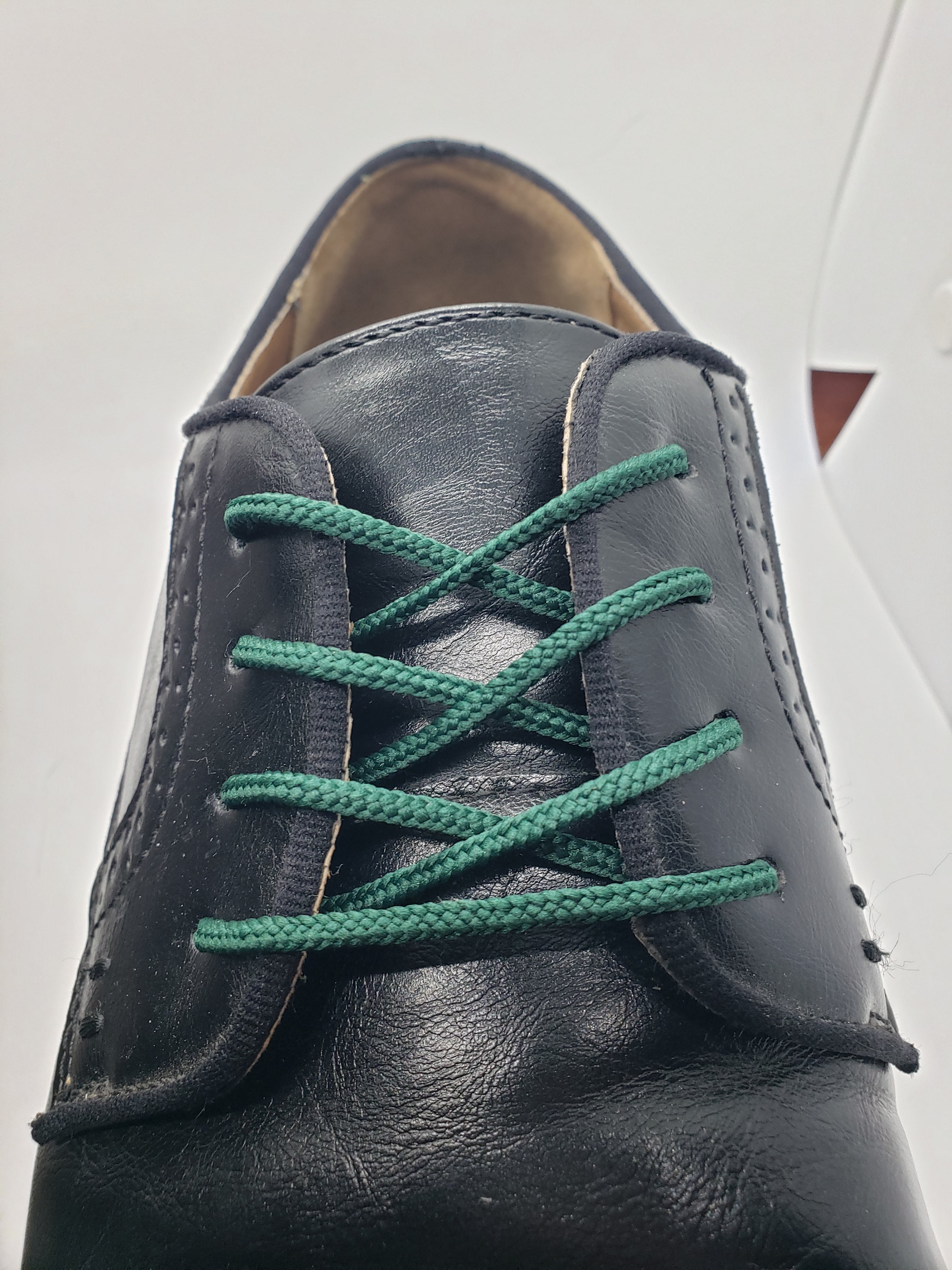 Round Dress Shoelaces - Forest Green Color, 45 Inches Long, Premium Cotton Laces for Dress Shoes, Oxfords & Loafers - Perfect for Formal Events, Weddings & Office Wear