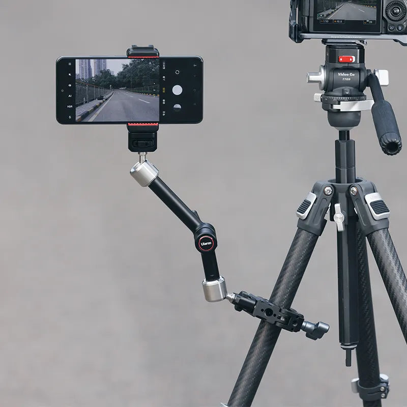 Ulanzi R011a Magic Arm with Crab Clamp T018 - Adjustable Camera Mount for DSLR, Smartphone, and GoPro - Perfect for Vlogging, Live Streaming, and Photography