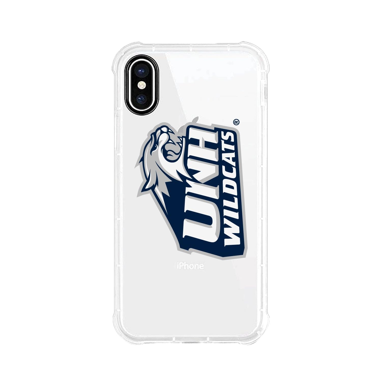 OTM Essentials Rugged Phone Case for iPhone 13 Pro - Shockproof Protective Cover with Reinforced Edges | Classic White Design | University of New Hampshire Alumni Gift | Perfect for Outdoor Activities, Sports & Daily Protection