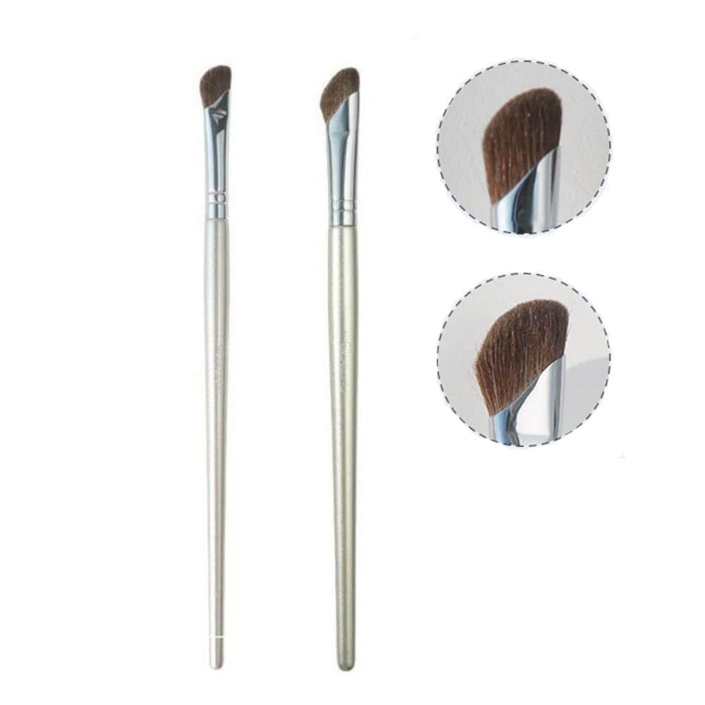 1Pc Green Angled Contour Brush - Professional Nose Contour Brush for Sculpting, Bronzer & Highlighter - Small Angled Makeup Brush for Precise Application - Perfect for Everyday Makeup & Professional Makeup Artists