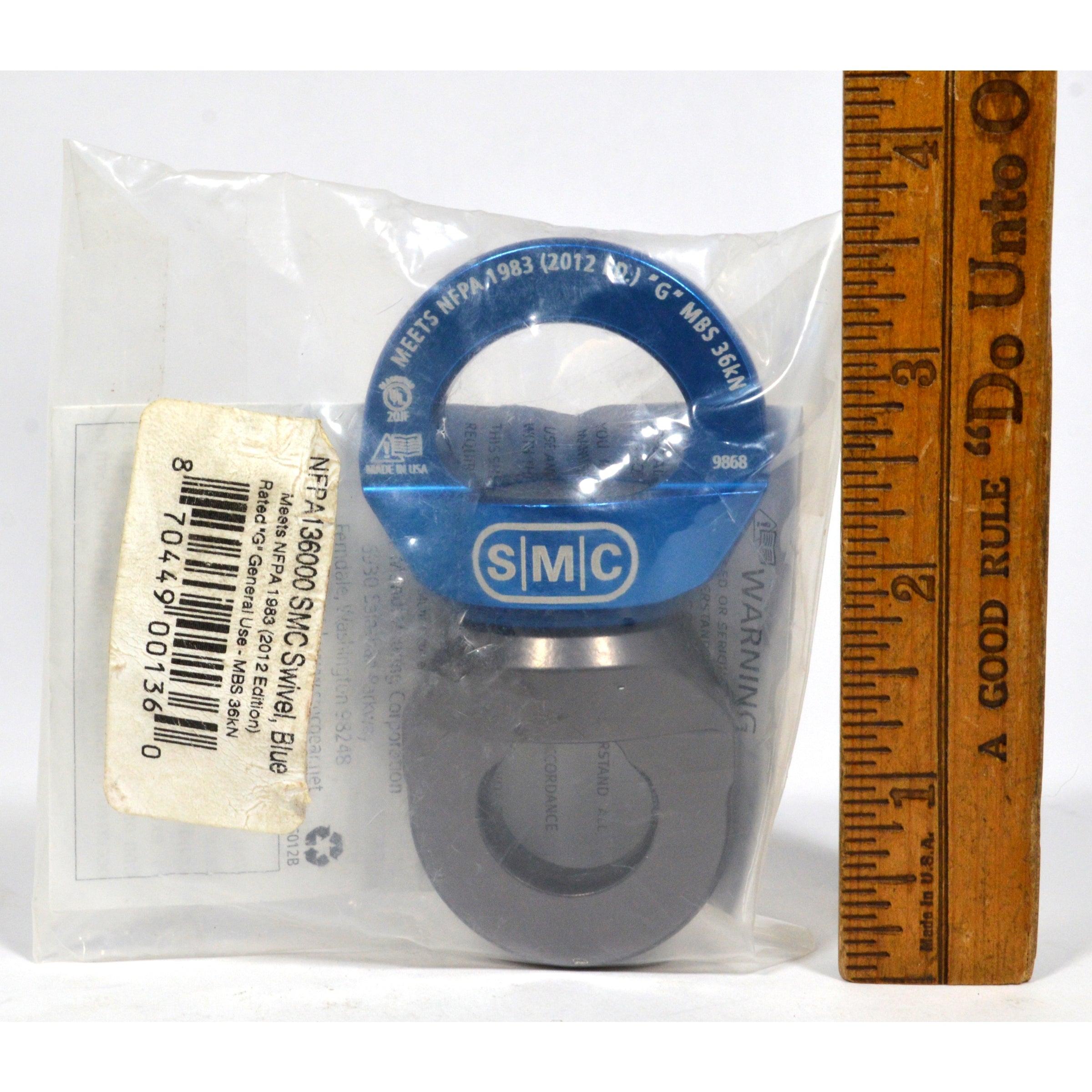BLUE RESCUE SWIVEL #NFPA136000 by SEATTLE MFG CO (SMC) - Heavy Duty Climbing & Mining Safety Gear for Emergency Rescue & Industrial Use