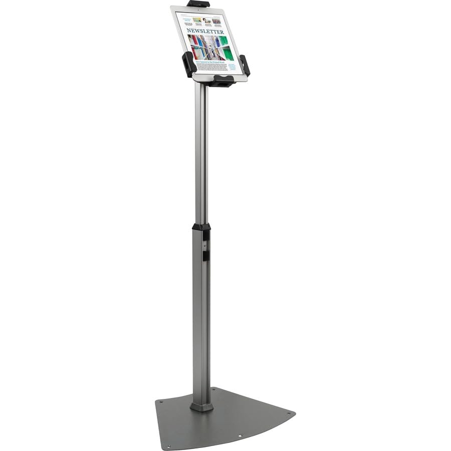 Kantek Tablet Kiosk Stand with Security Locking System - Heavy Duty Floor Mounted Holder for 7.9-10.1 Inch iPads & Android Tablets (TS960) - Perfect for Retail Stores, Restaurants & Public Kiosks