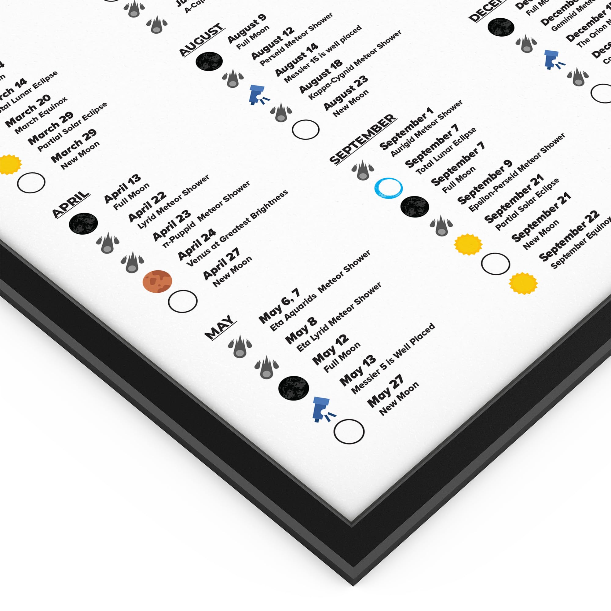 2025 Astronomy Calendar with Moon Phases & Celestial Events - Stargazing Planner for Astrophotography, Night Sky Observation & Astronomy Enthusiasts