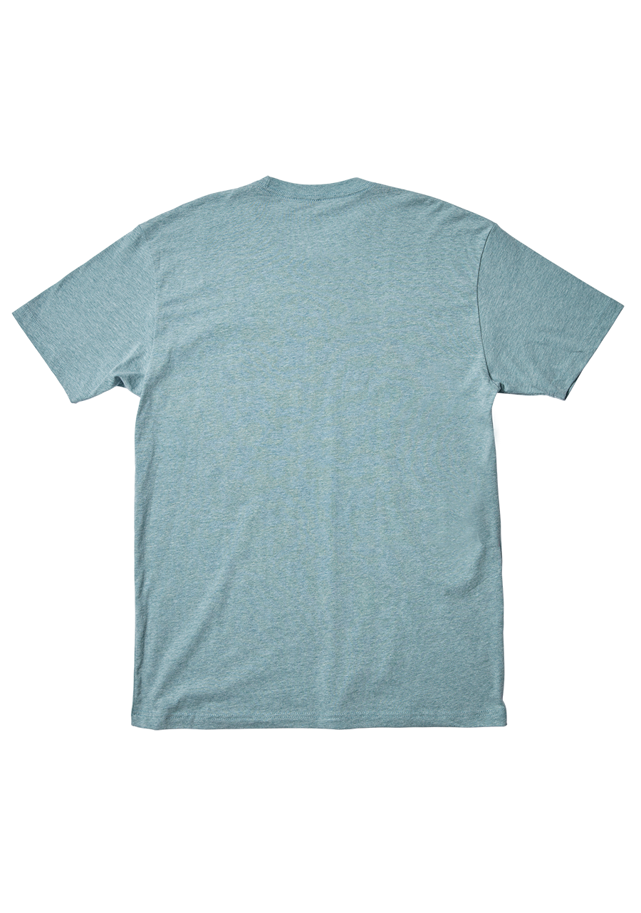 Harvey Repreve® Eco-Friendly Heather Pacific T-Shirt for Men & Women - Comfortable & Sustainable Casual Wear for Everyday Use, Outdoor Activities, and Gym Workouts