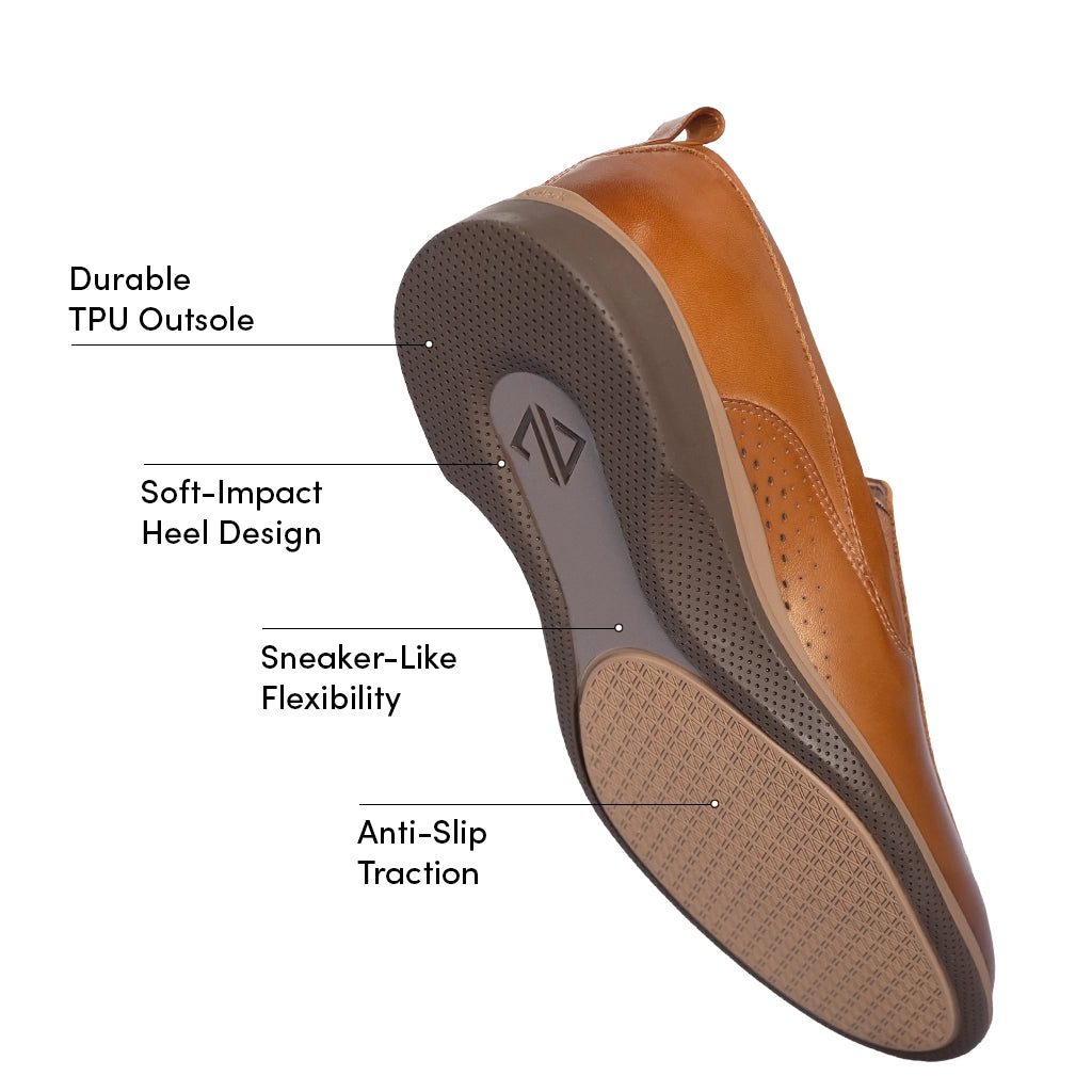 Honey Slip-On Shoes for Women - Comfortable & Stylish Casual Loafers for Walking, Work & Everyday Wear