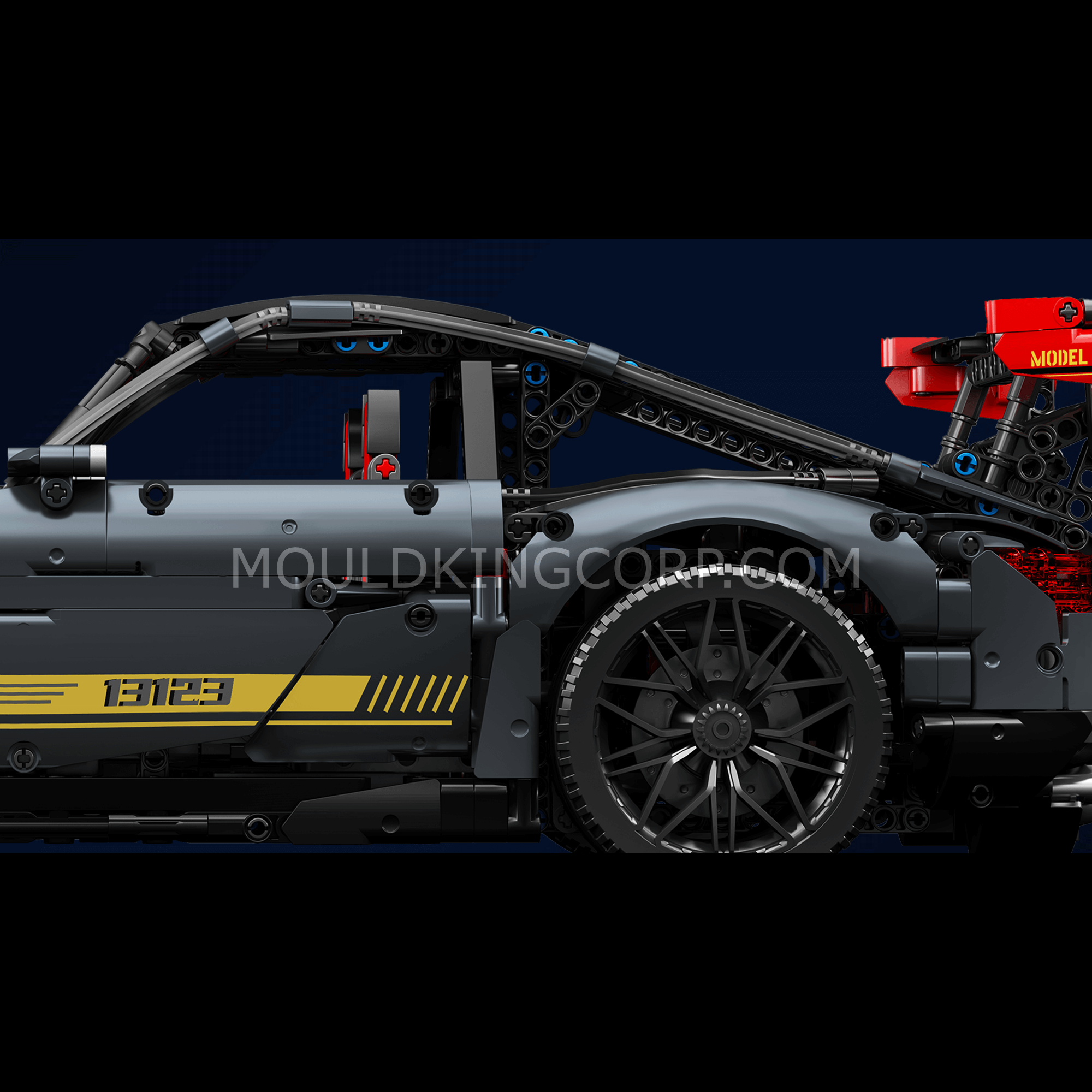 Mould King 13123 AMG GT Shadow Sports Car Remote Control Building Blocks Set | 2,872 PCS | STEM Toy for Kids & Adults | DIY Model Car for Home Display & Racing Play