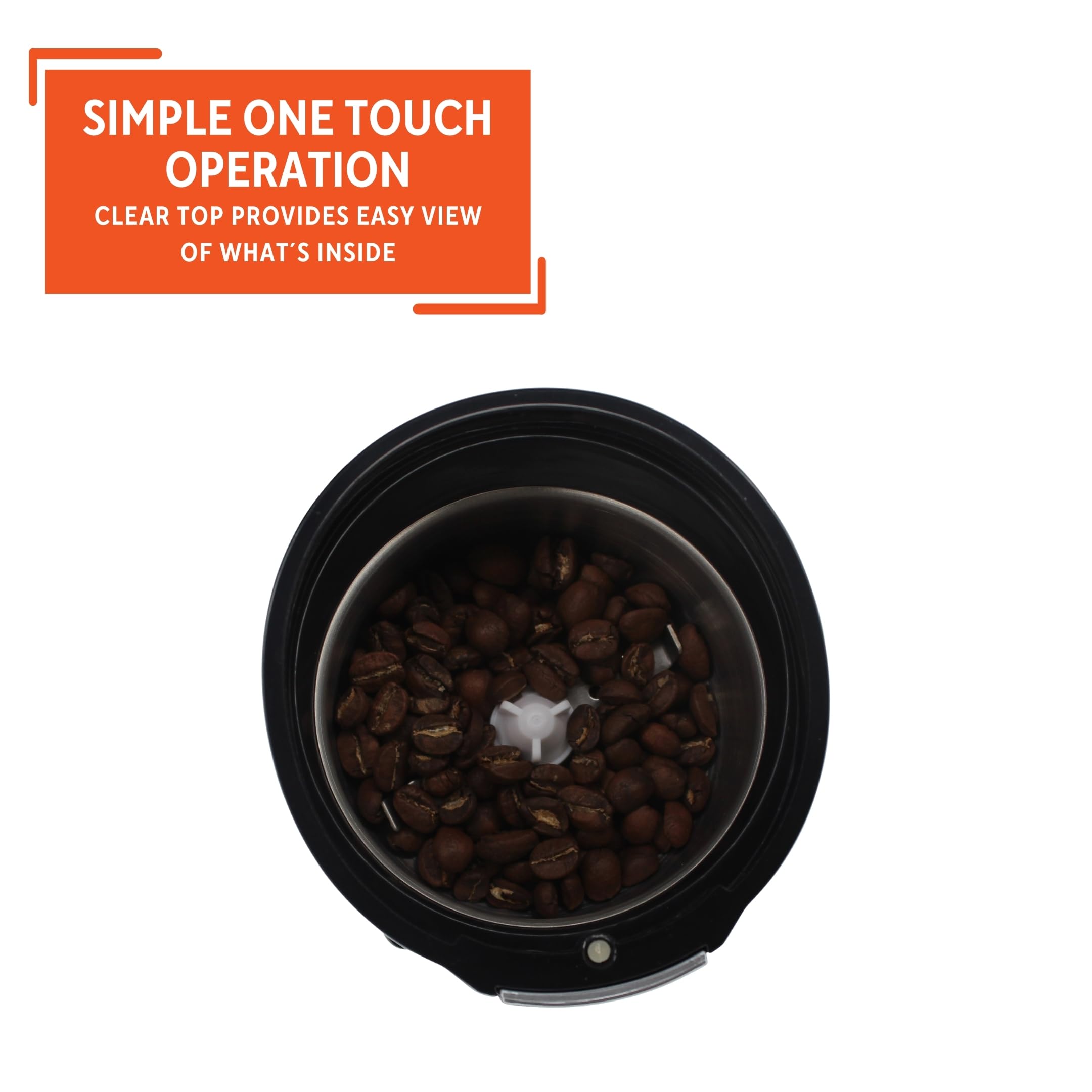 IMUSA 3oz Electric Coffee Grinder & Spice Grinder - White - Perfect for Freshly Ground Coffee & Spices at Home or Office
