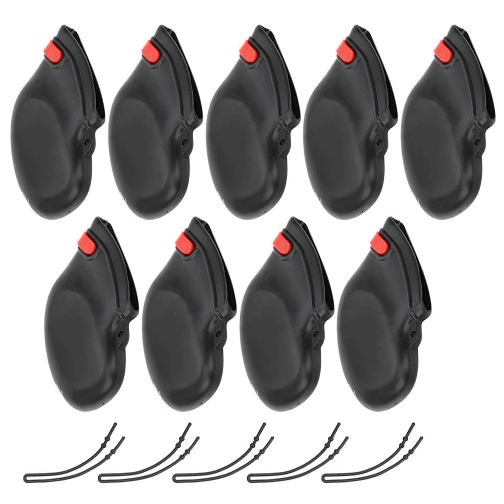 Mumisuto 9-Piece PVC Golf Iron Head Covers Set - Black (3.0 x 4.7 Inch) - Durable Golf Club Protectors for Irons and Putters - Perfect for Golf Course, Driving Range & Travel Protection