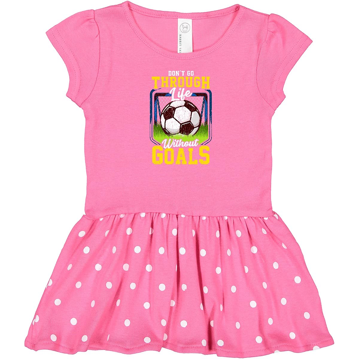 Inktastic Funny Soccer Goals Infant Dress - Cute Baby Outfit for Soccer Fans, Game Day, and Playtime