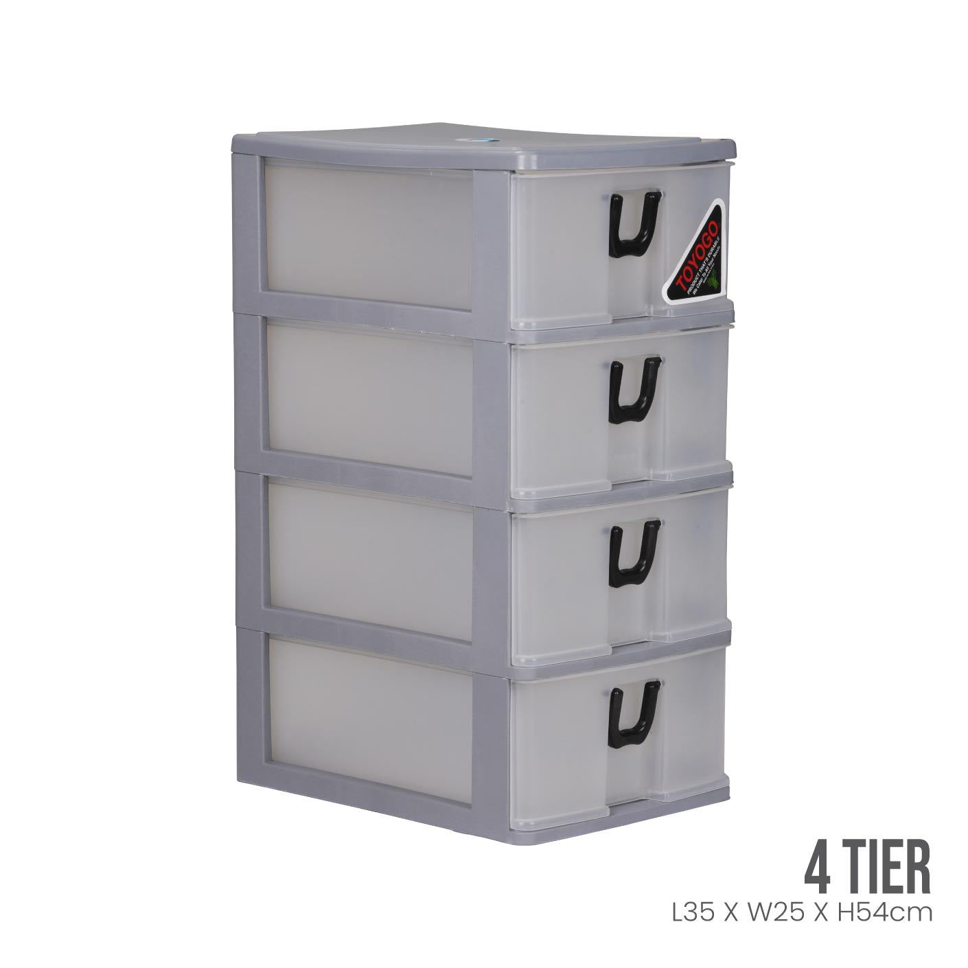 4-Tier A4 File Drawer Organizer - Heavy Duty 4B Storage Cabinet for Office, Home, or School Use - Perfect for Documents, Files, and Stationery Organization
