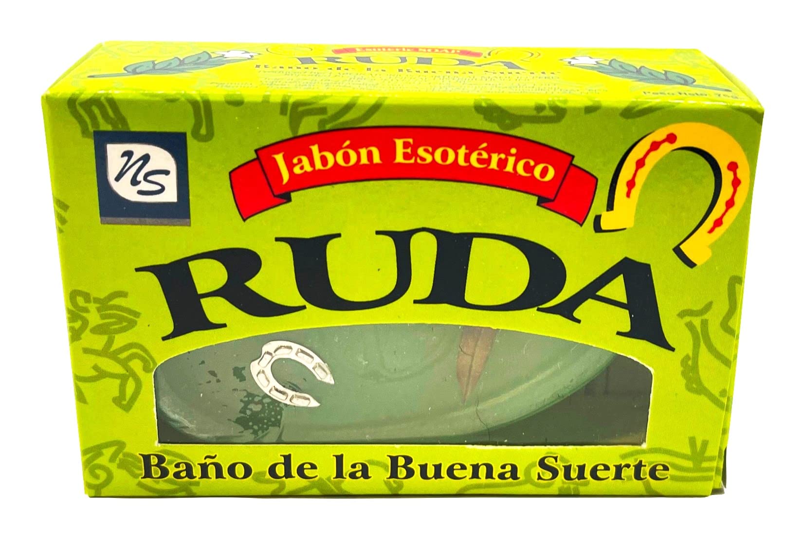 Nuestra Salud Rue Herb Soap Bar - 100% Natural Organic Soap for Hand Face & Body - Gentle Moisturizing Skin Care - Perfect for Daily Cleansing & Sensitive Skin Care Routine