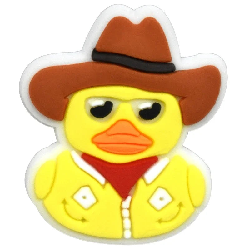 Duck Shoe Charms for Crocs & Sandals - Cute Decor Pins for Kids, Boys, Girls, Men & Women - Perfect for Clogs, Jeans & Buckle Shoes - Fun Accessories for School, Parties & Everyday Wear