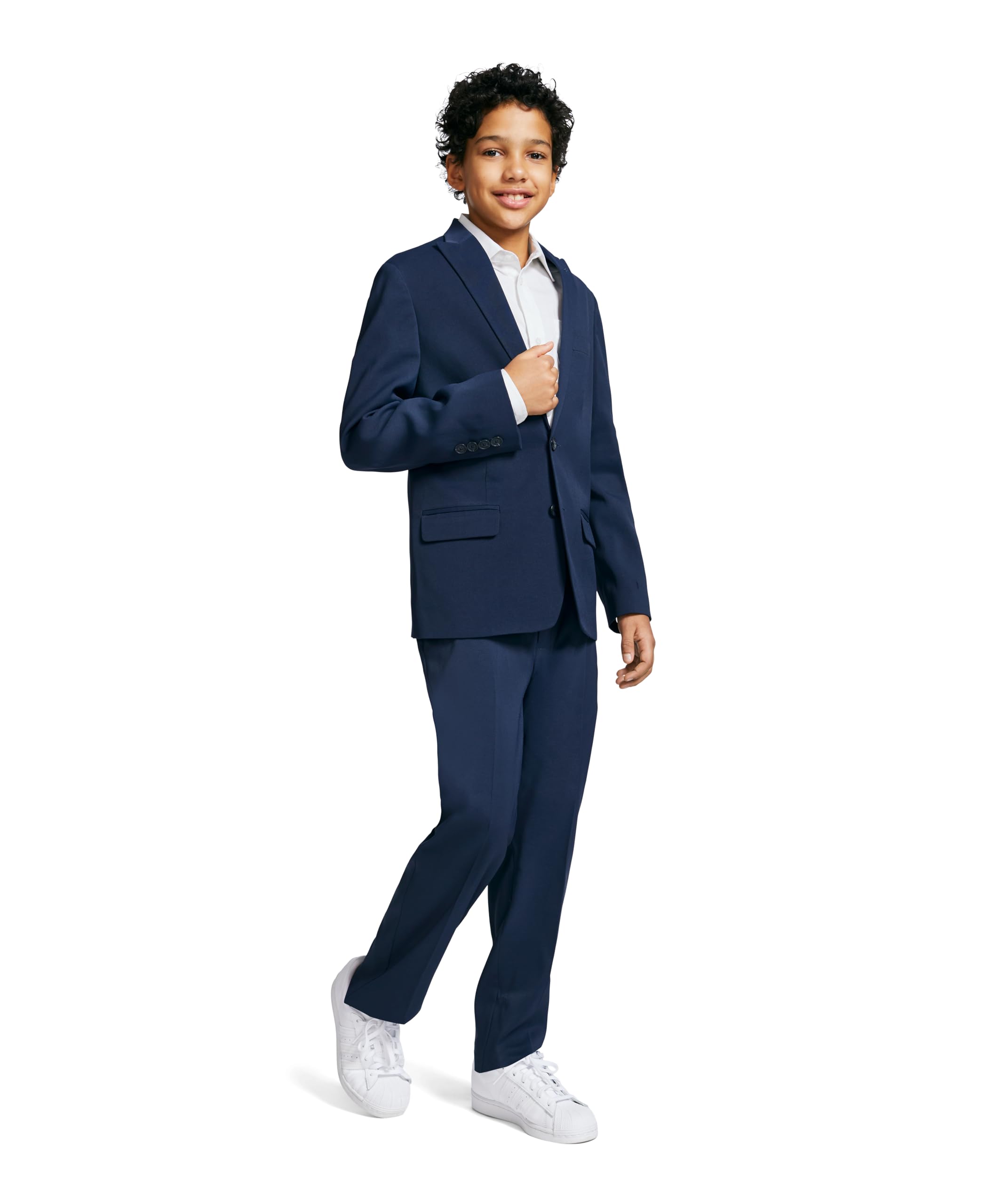 Calvin Klein Boys' 2-Piece Formal Suit Set - Blazer & Dress Pants for Weddings, School Photos & Special Occasions | Premium Kids Formal Wear