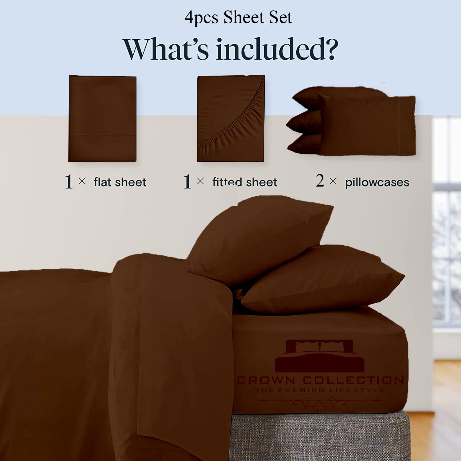Premium Twin XL Sheet Set - Ultra Soft, Breathable & Cooling Bed Sheets for College Dorm & Home - 4-Piece Luxury Hotel Quality Bedding with Deep Pockets - Perfect for Hot Sleepers & All-Season Comfort