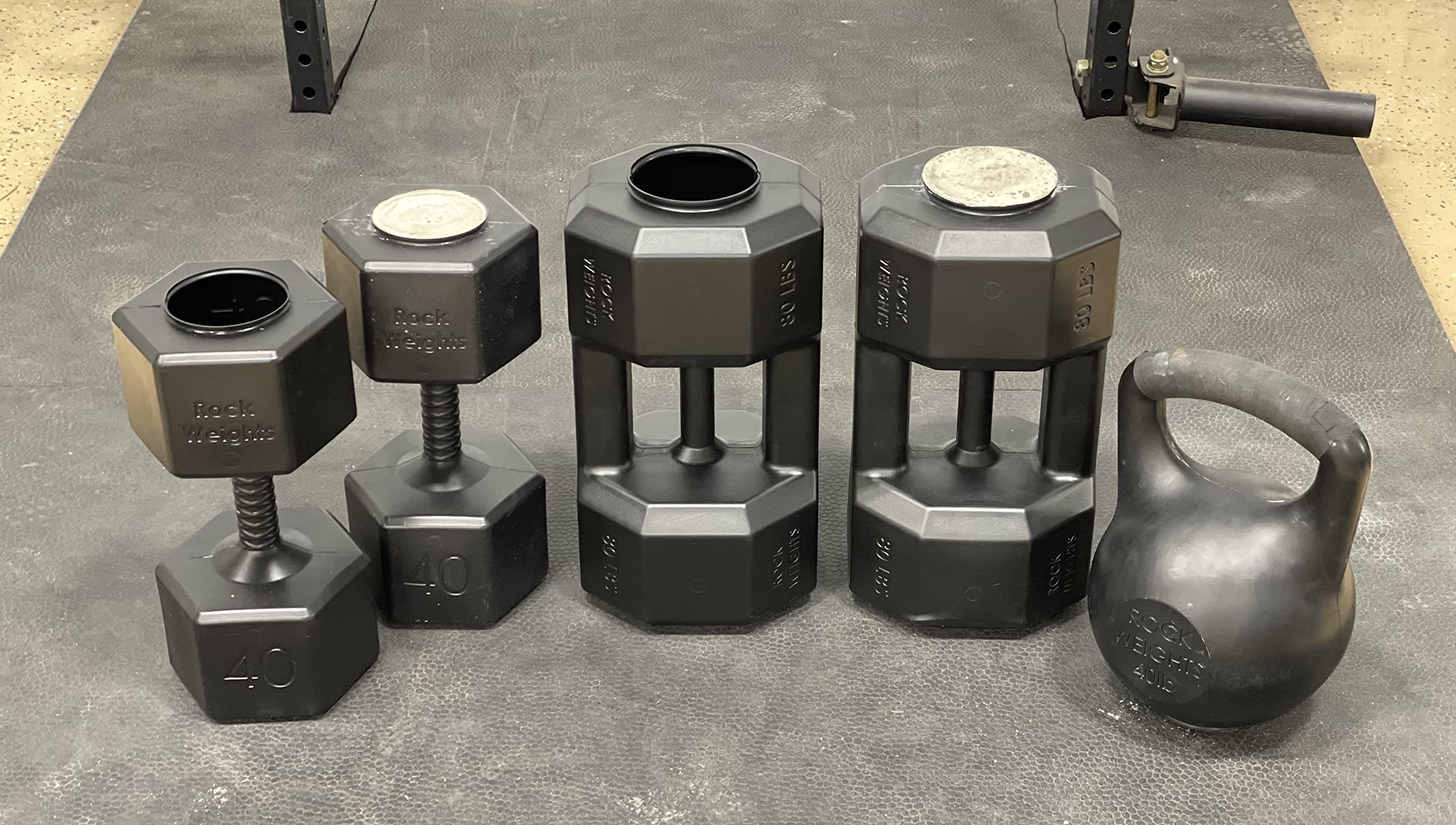 Concrete Dumbbell Molds for DIY Rock Weights - Heavy Duty Fitness Equipment for Home Gym, Outdoor Training, and Decorative Landscaping