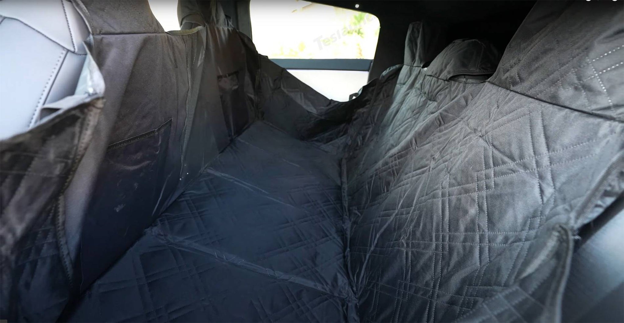 Premium Custom Fit Dog Seat Cover for Tesla Cybertruck - Waterproof & Nonslip Pet Car Seat Protector - Perfect for Road Trips & Outdoor Adventures