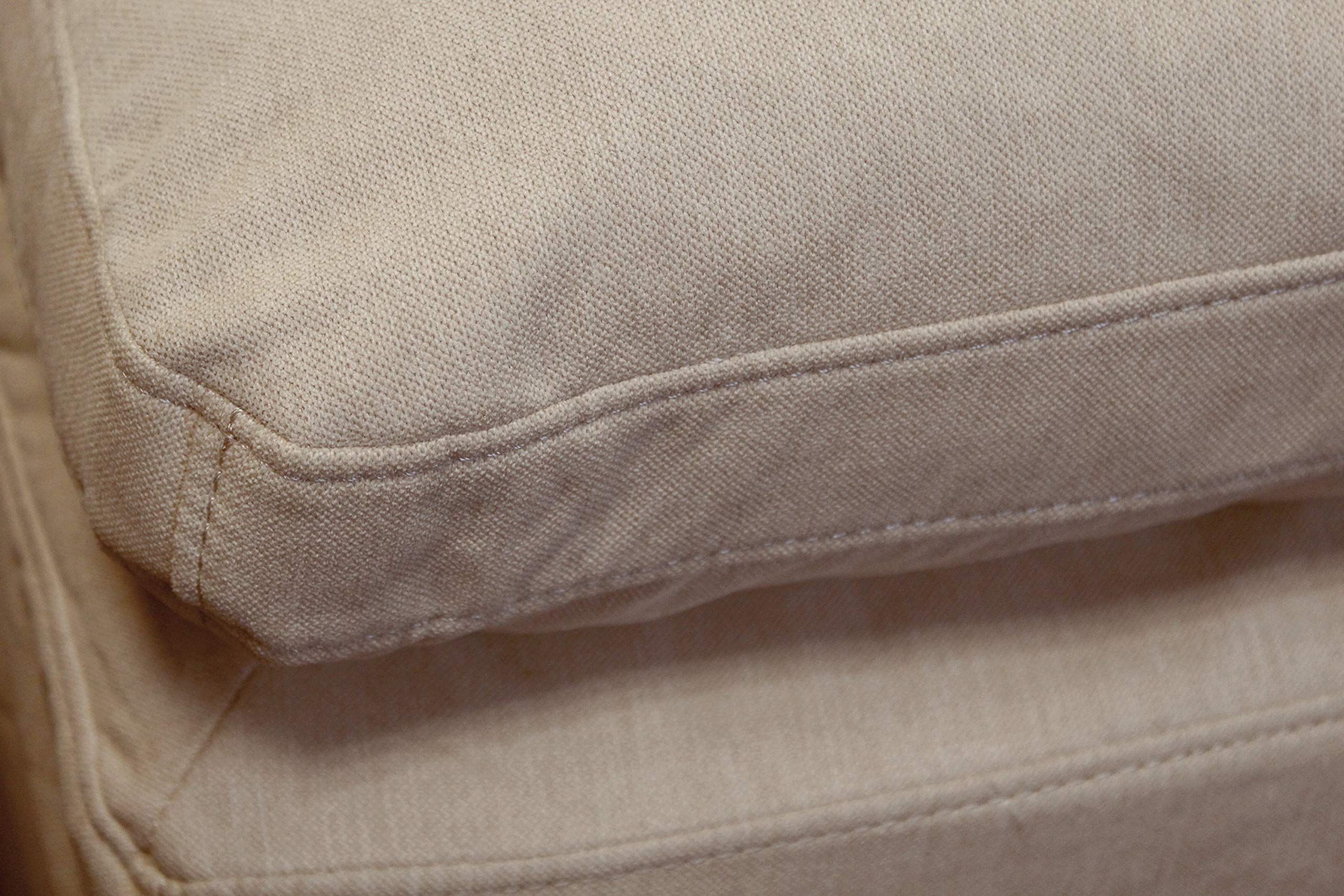 Sunset Trading Cloud Puff Furniture Slipcover - Configurable Tan Sofa Cover - Soft Stretchable Couch Protector for Living Room, Bedroom & Home Decor