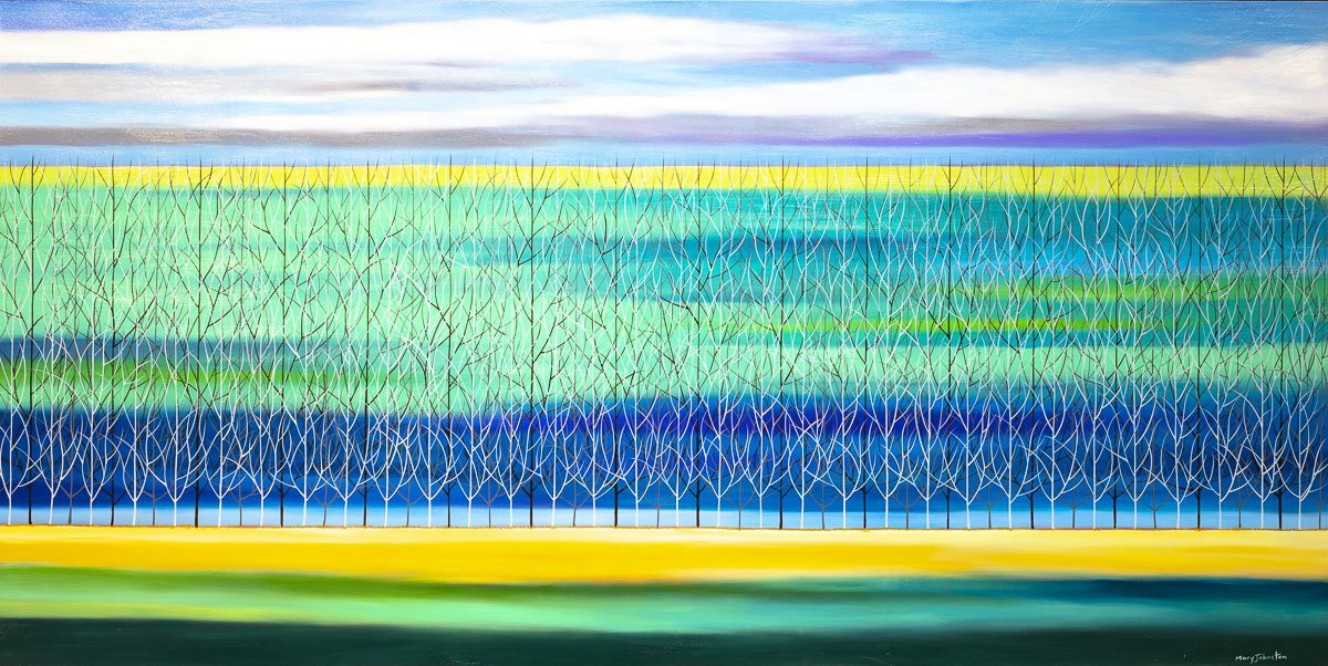Original 'A Peaceful View' Wall Art Painting - Perfect for Living Room, Bedroom & Office Decor