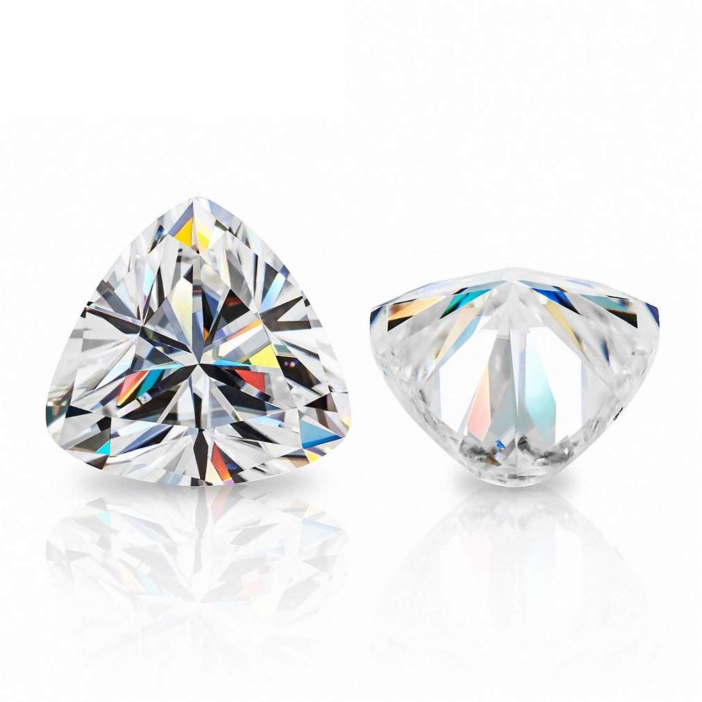 10.0CT Loose Moissanite Gemstone - VVS1 Clarity, Colorless Diamond Alternative, Trillion Cut for Vintage Jewelry | Perfect for Engagement Rings, Wedding Bands, Pendants, Earrings & Luxury Watches