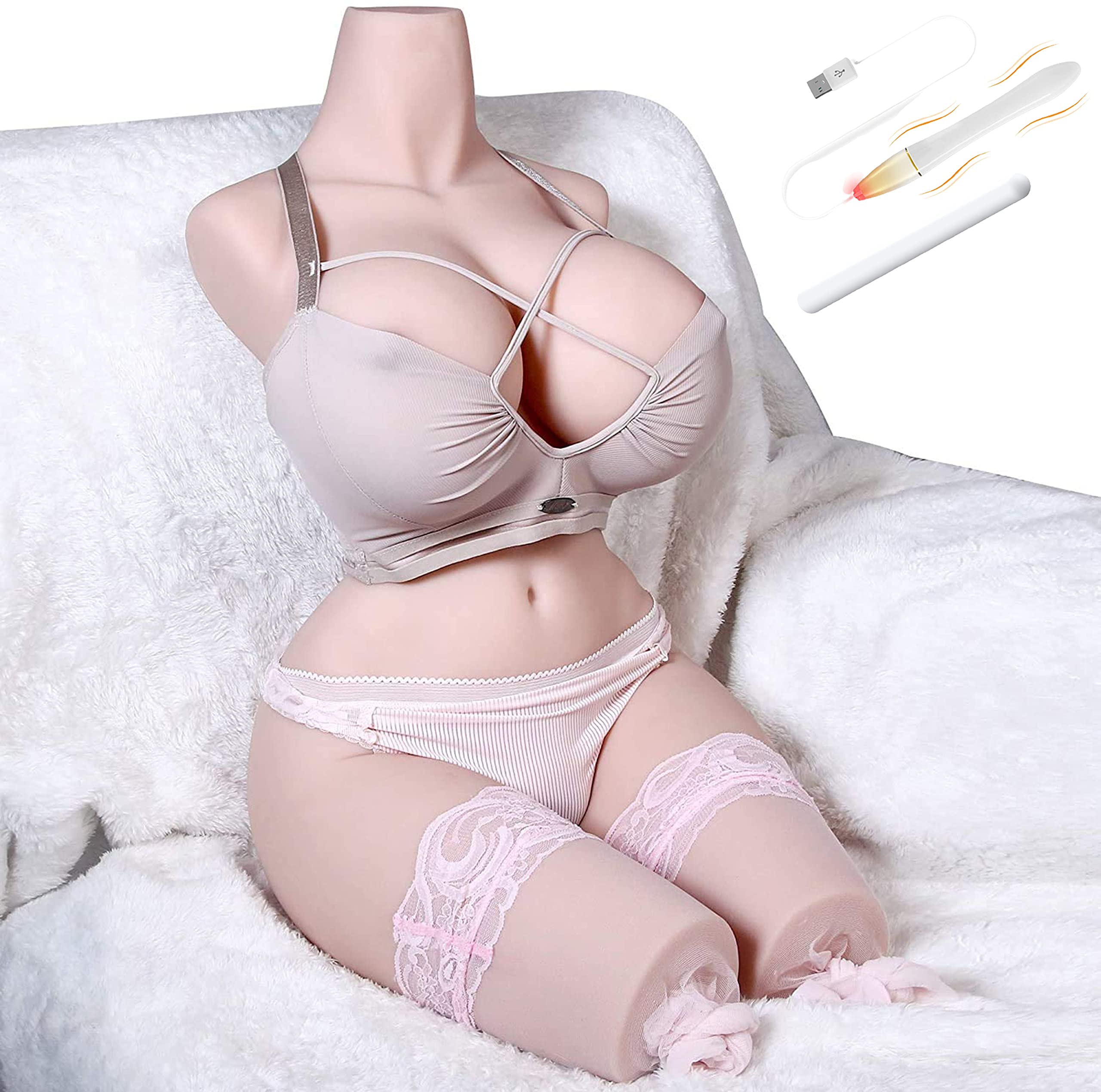 Realistic 38LB Life Size Male Masturbation Sex Doll with Big Boobs & Butt - Full Size Female Love Doll for Adults with Vaginal & Anal Features - Perfect for Discreet Solo Pleasure & Fantasy Fulfillment