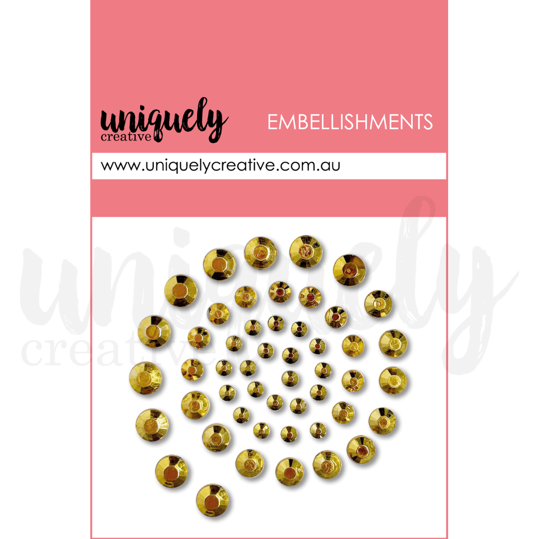 Sparkling Gold Rhinestones for Jewelry Making - DIY Craft Supplies for Necklaces, Earrings & Dresses - Perfect for Bridal, Party & Costume Accessories