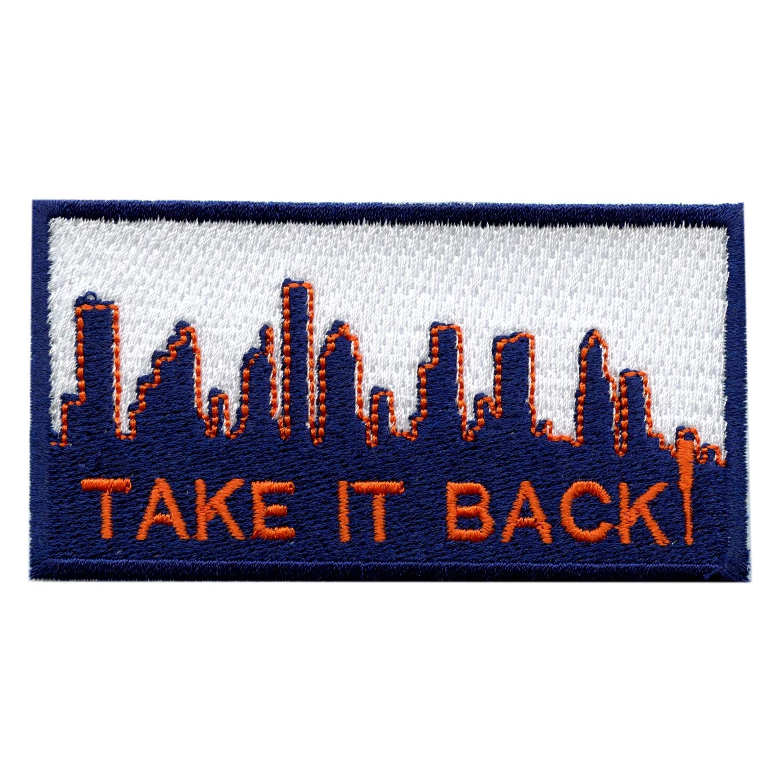 Houston Baseball Team 'Take It Back' Embroidered Iron-On Patch - Custom DIY Applique for Hats, Jackets & Bags - Perfect for Sports Fans, Team Spirit & Game Day Events - Great for Fan Gear, DIY Crafts & Personalized Gifts