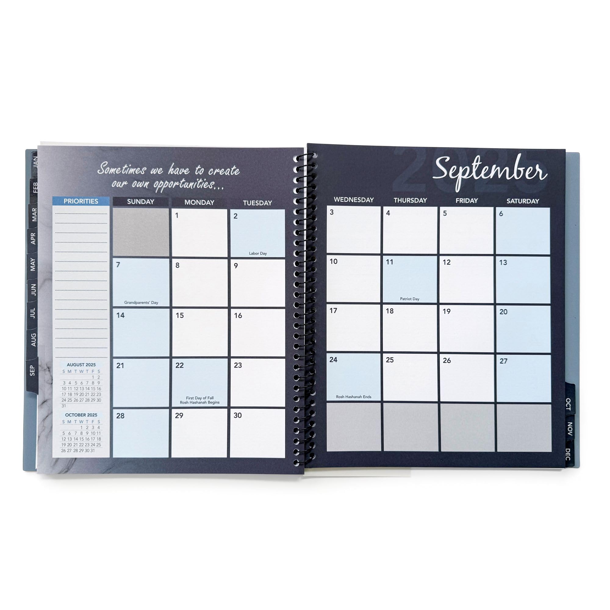 2025 Monthly Planner - 13-Month Calendar with To-Do Lists, Notes & Appointment Tracking | Durable Office Organizer for Daily & Weekly Scheduling | Perfect for Professionals, Students & Home Use (Black)