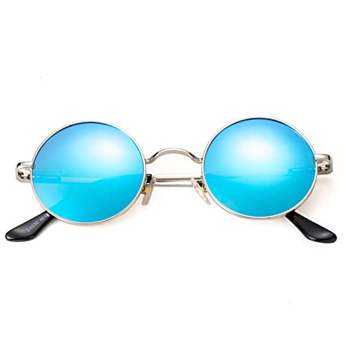 Silver/Blue Mirrored