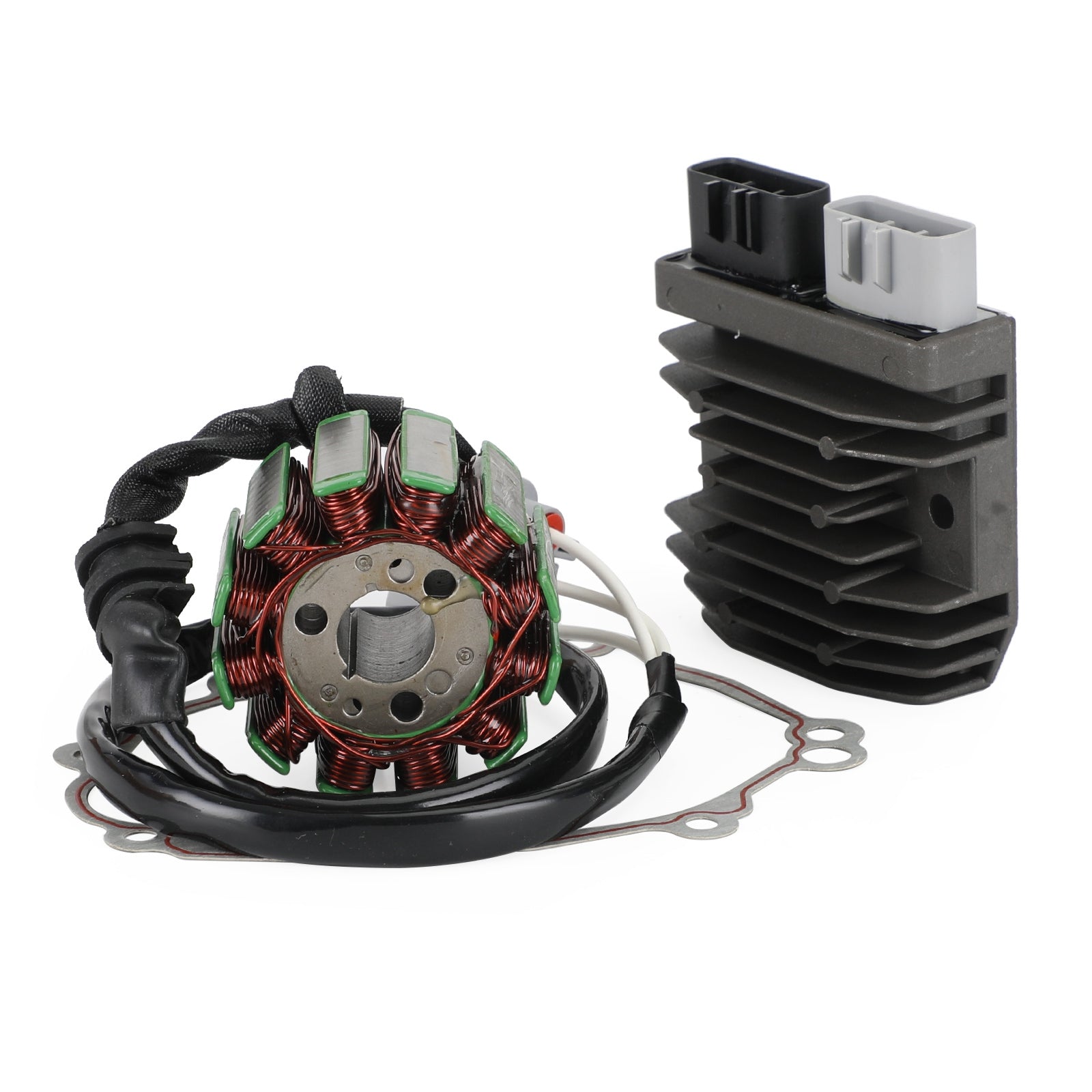 Yamaha R1 R1S 04-08 & FZ8N FZ8S FZ1 N/S Magneto Stator + Regulator + Gasket Kit - High Performance Replacement for Motorcycle Electrical System - Perfect for Racing, Commuting & Off-Road Riding