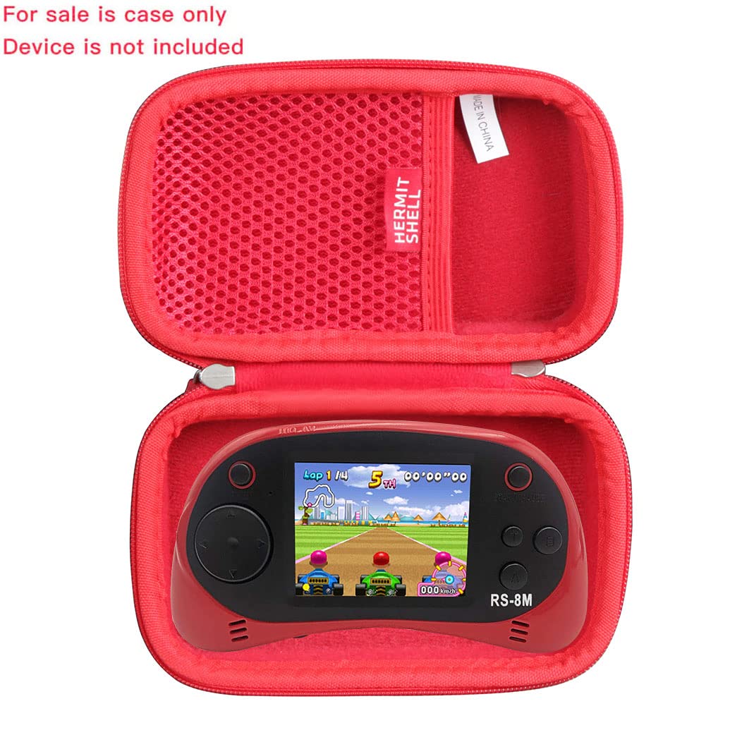 Hermitshell Protective Travel Case for EASEGMER Kids Handheld Game Console - Shockproof Portable Storage Bag for Nintendo Switch Lite/OLED (Red) - Perfect for Travel, School & Outdoor Gaming Protection