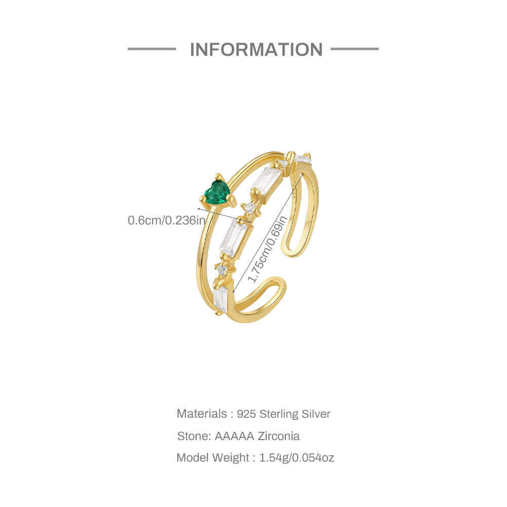 Love Heart Bow Stackable Ring | R515 | Elegant & Dainty Jewelry for Women | Perfect for Valentine's Day, Anniversary & Everyday Wear