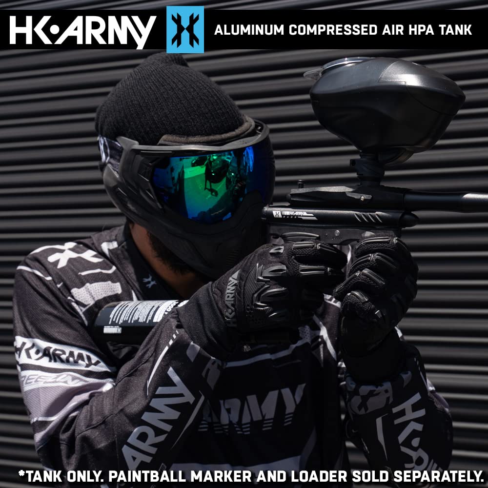 HK Army Aluminum HPA Paintball Air Tank with Standard Regulator - Lightweight Compressed Air System for Paintball & Airsoft Games