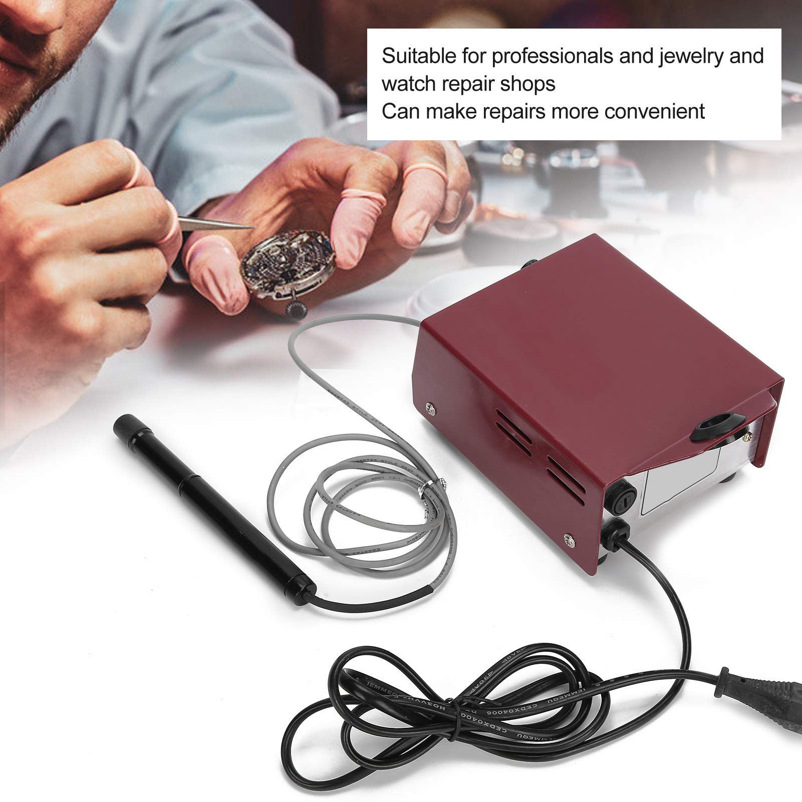 Professional Jewelry Welding Machine - 50Hz Fast Heating, Adjustable Temperature Spot Welder for Jewelry Making, Wax Soldering, Gold Casting & Repair - Perfect for Jewelers, DIY Crafters & Small Workshops