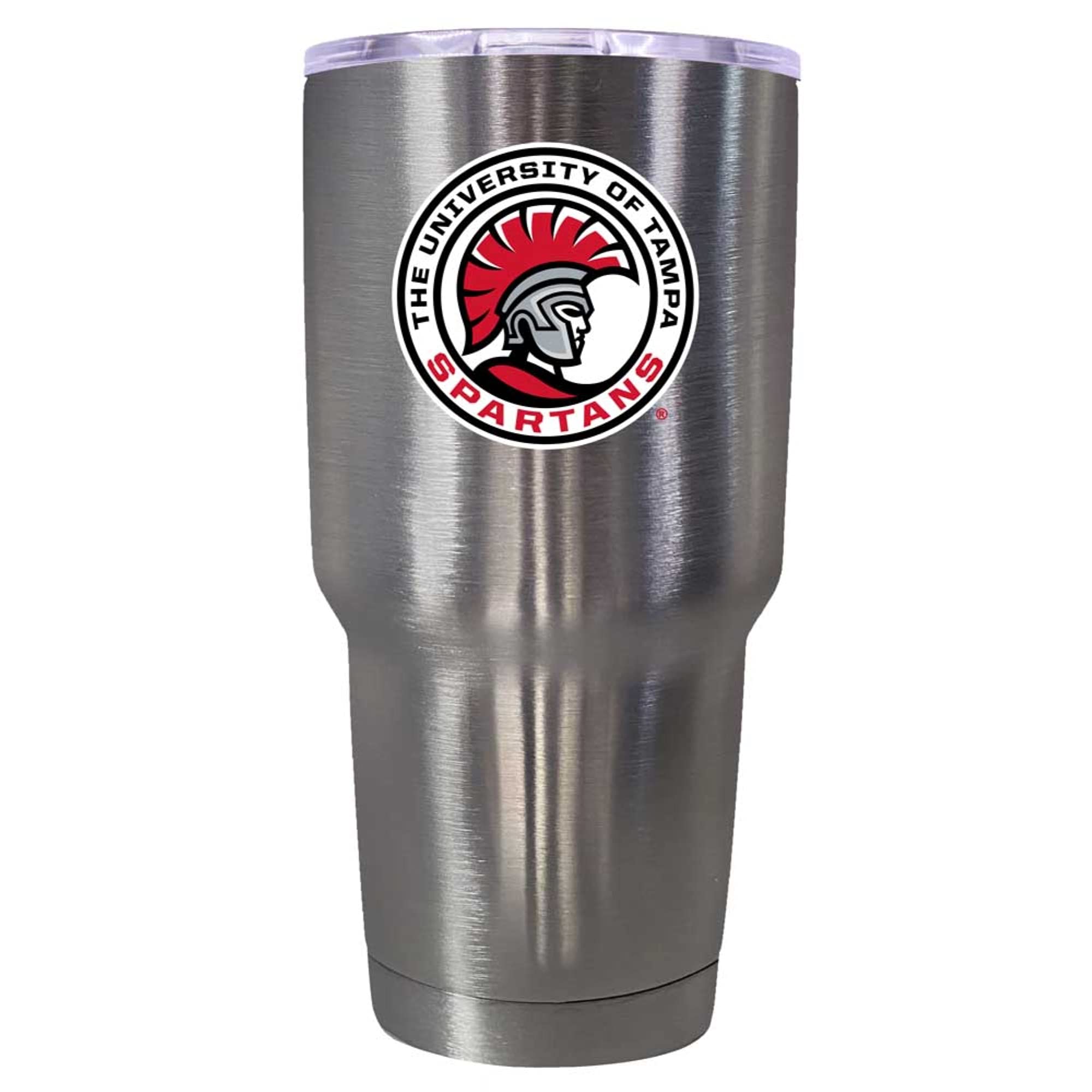 University of Tampa Spartans 24oz Insulated Stainless Steel Tumbler Cup - Double Wall Vacuum Insulated, Leakproof Travel Mug for Hot & Cold Drinks - Perfect for College, Office, Gym & Outdoor Activities
