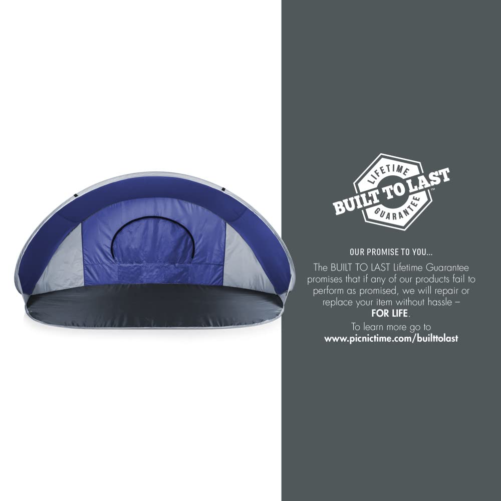 NCAA Illinois Fighting Illini Portable Beach Tent - Quick Pop Up Sun Shelter for Outdoor Sports, Picnics & Beach Days - UV Protection & Windproof Design
