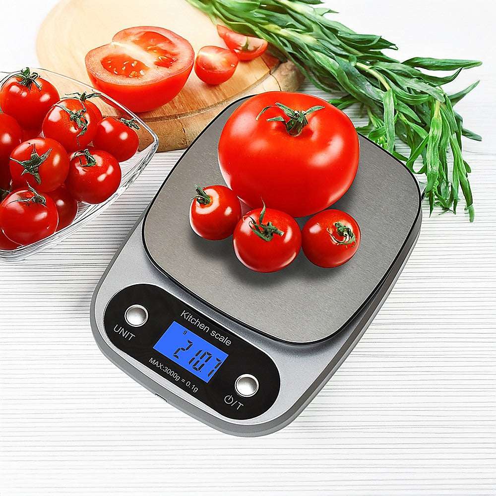 0.1g High Precision Digital Kitchen Scale - 3KG Rechargeable Food Scale for Baking, Cooking, and Portion Control | Perfect for Home, Restaurant & Meal Prep