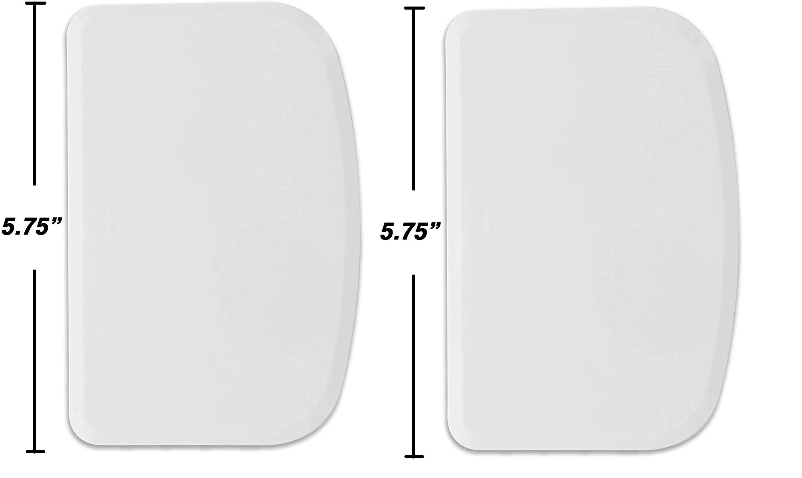 Premium Food-Safe Plastic Dough Scraper & Bowl Cutter - Flexible Bench Scraper for Bread, Cake, Fondant - Multipurpose Kitchen Tool (2-Pack) - Perfect for Baking, Cooking & Pastry Making