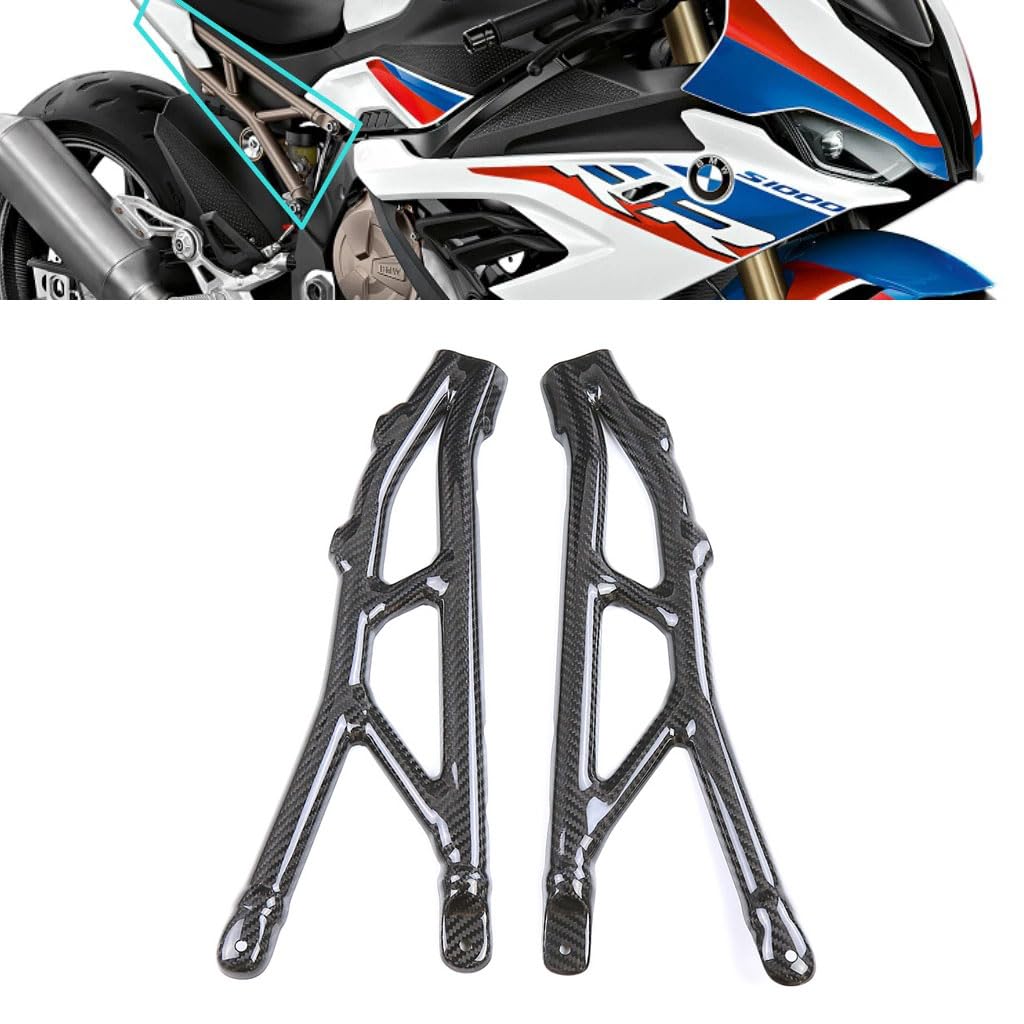 Carbon Fiber Frame Covers for BMW S1000RR/M1000RR/S1000R/M1000R (2019-2024) - Motorcycle Fairing Kit - Lightweight & Durable Protection for Racing & Street Riding