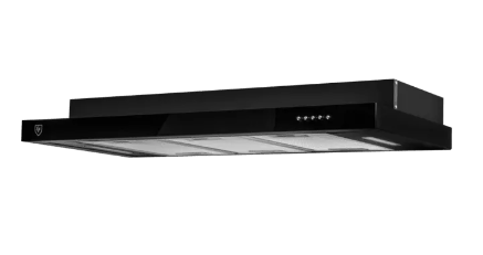 EF HB BI 584 FA 60CM Built-in Induction Cooktop with EFCH 9202T BK 90CM Range Hood - Modern Kitchen Appliances for Fast Cooking & Smoke Extraction