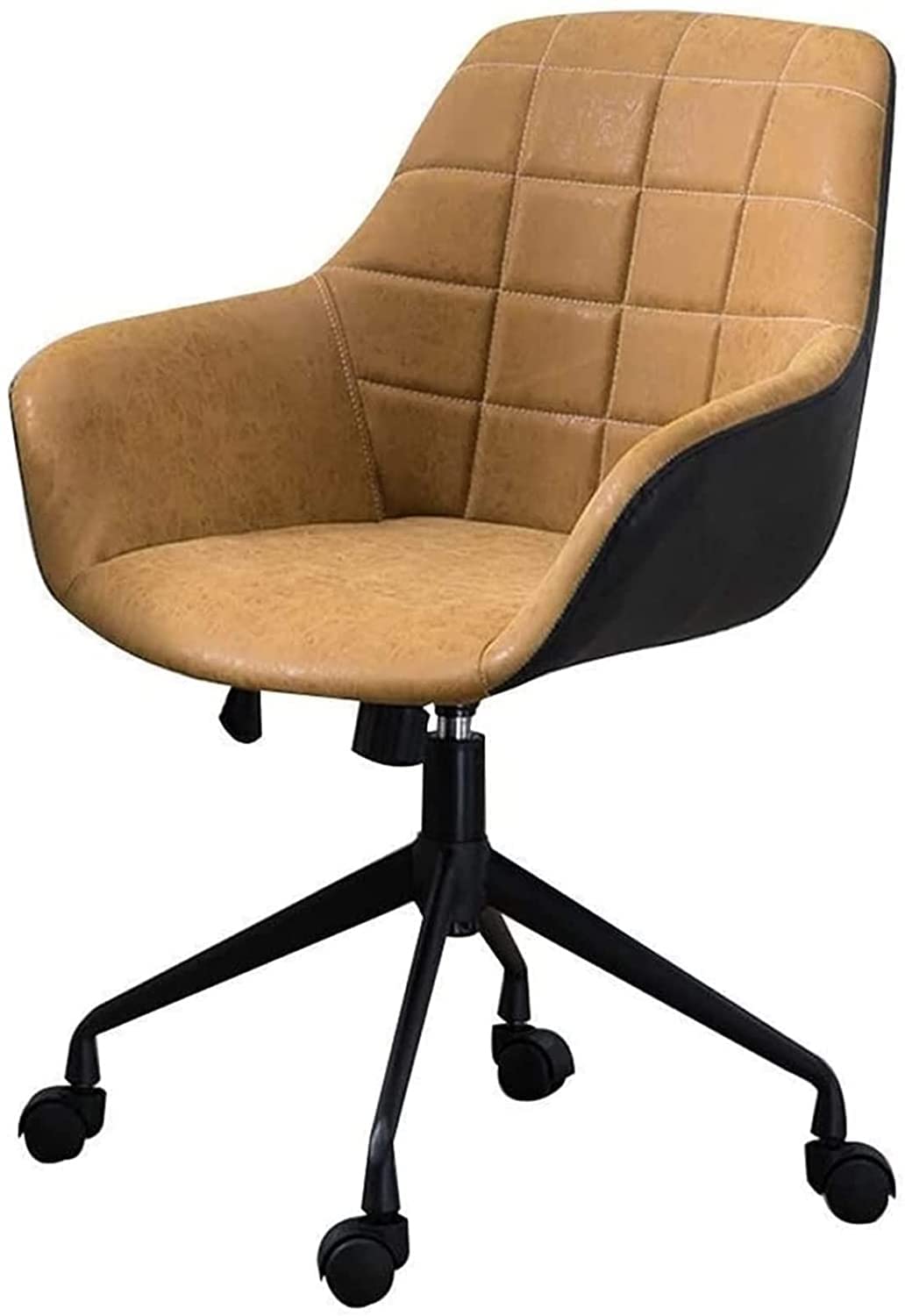 Ergonomic Swivel Office Chair - Adjustable Nordic Style Desk Chair for Home Study & Computer Work, Comfortable Orange Mesh Back Support - Perfect for Home Office, Gaming & Workspace