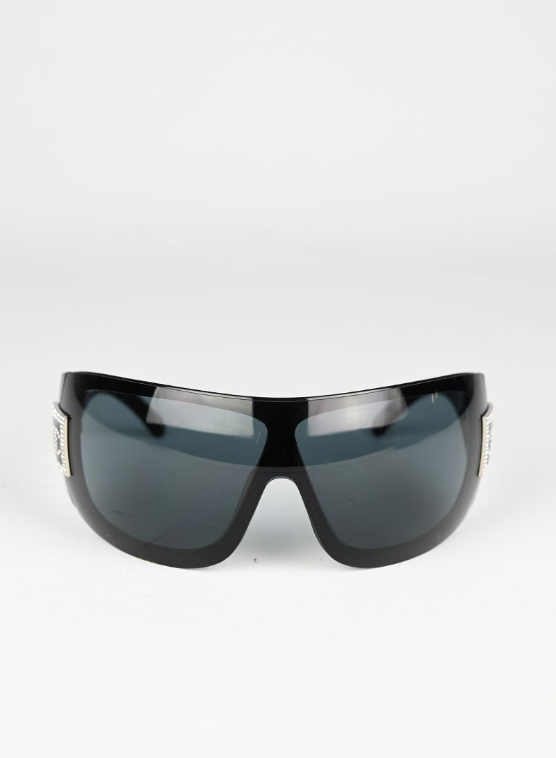 Chanel Black Sunglasses for Women - Luxury Designer Shades for Fashion & UV Protection - Perfect for Outdoor Activities, Beach & Travel