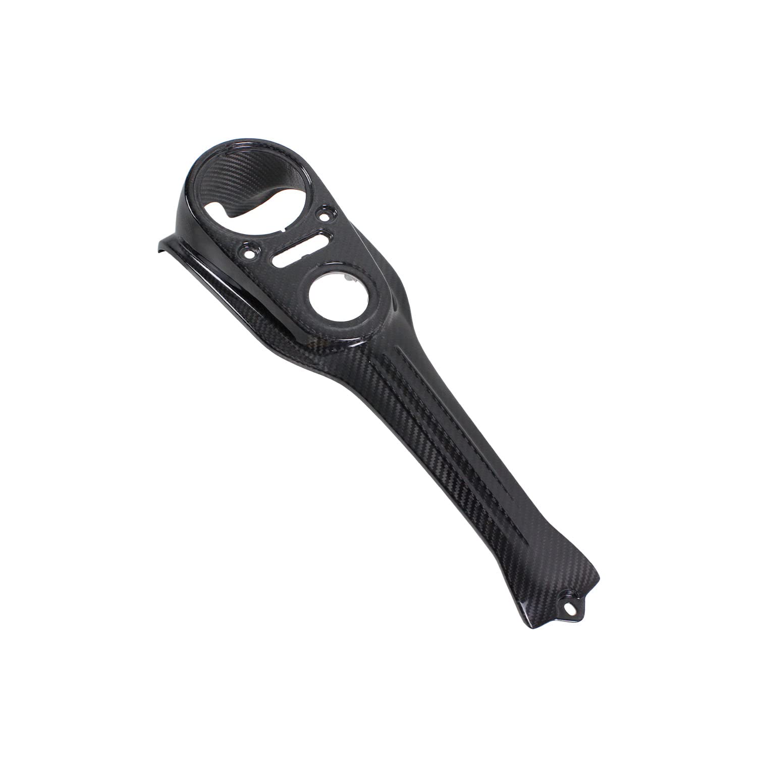 100% Carbon Fiber Low Profile Gas Tank Dash Panel Cover for Harley 13-17 Street Bob FXDB - Lightweight & Durable Motorcycle Accessory - Perfect for Custom Bike Upgrades & Show Rides