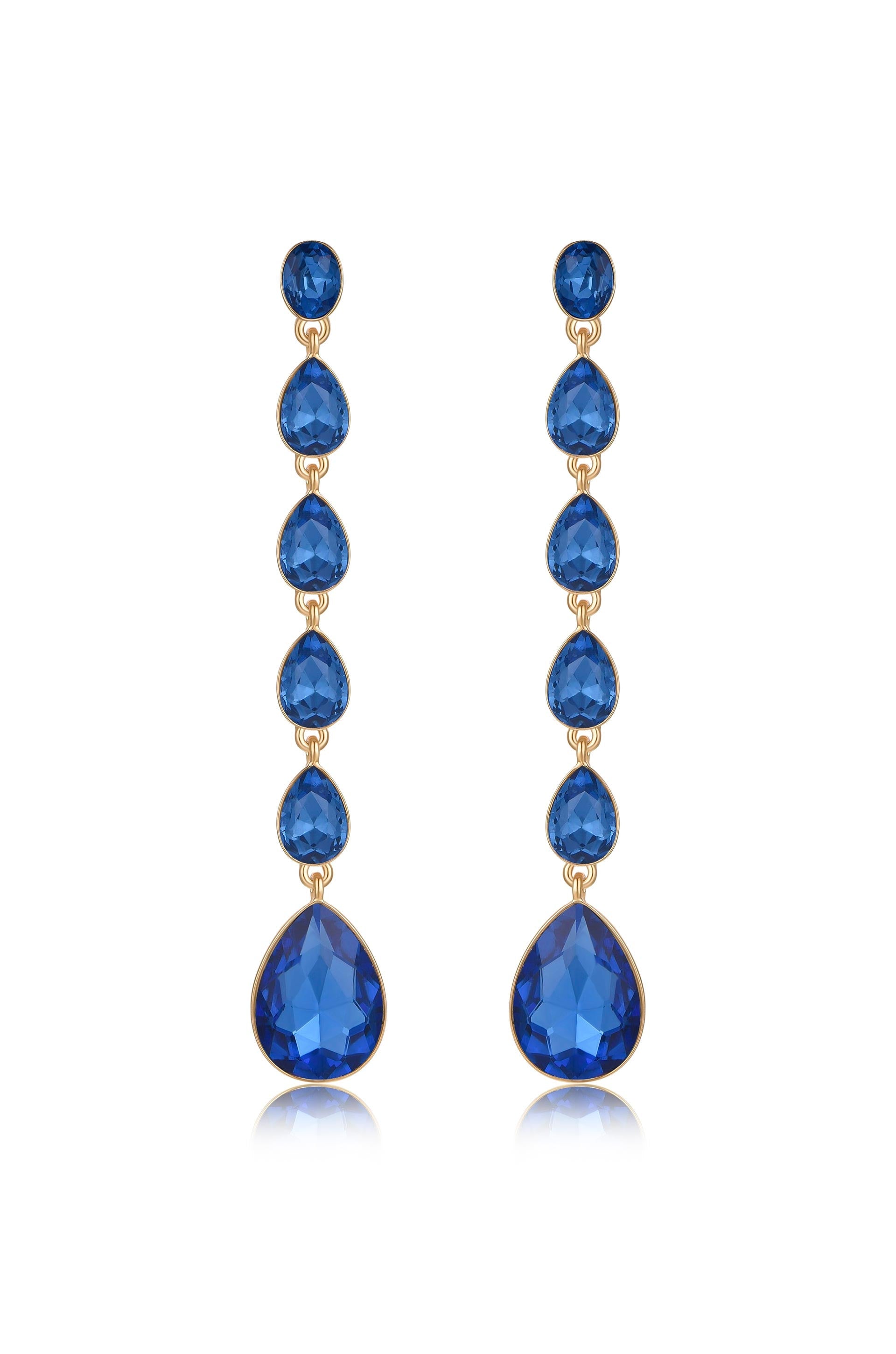 Crystallized Drop Earrings for Women - Elegant Dangling Jewelry for Parties, Weddings & Special Occasions | Handmade Gemstone Earrings