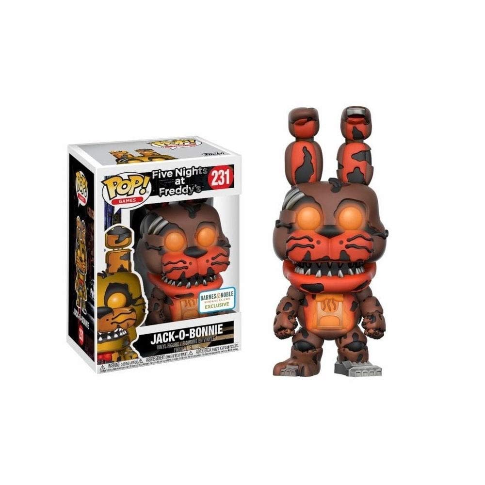 Funko Five Nights at Freddy's Glow-in-the-Dark Jack-O-Bonnie Exclusive Pop! Vinyl Figure #231 - Limited Edition Collectible for Horror Game Fans & Night Light Display