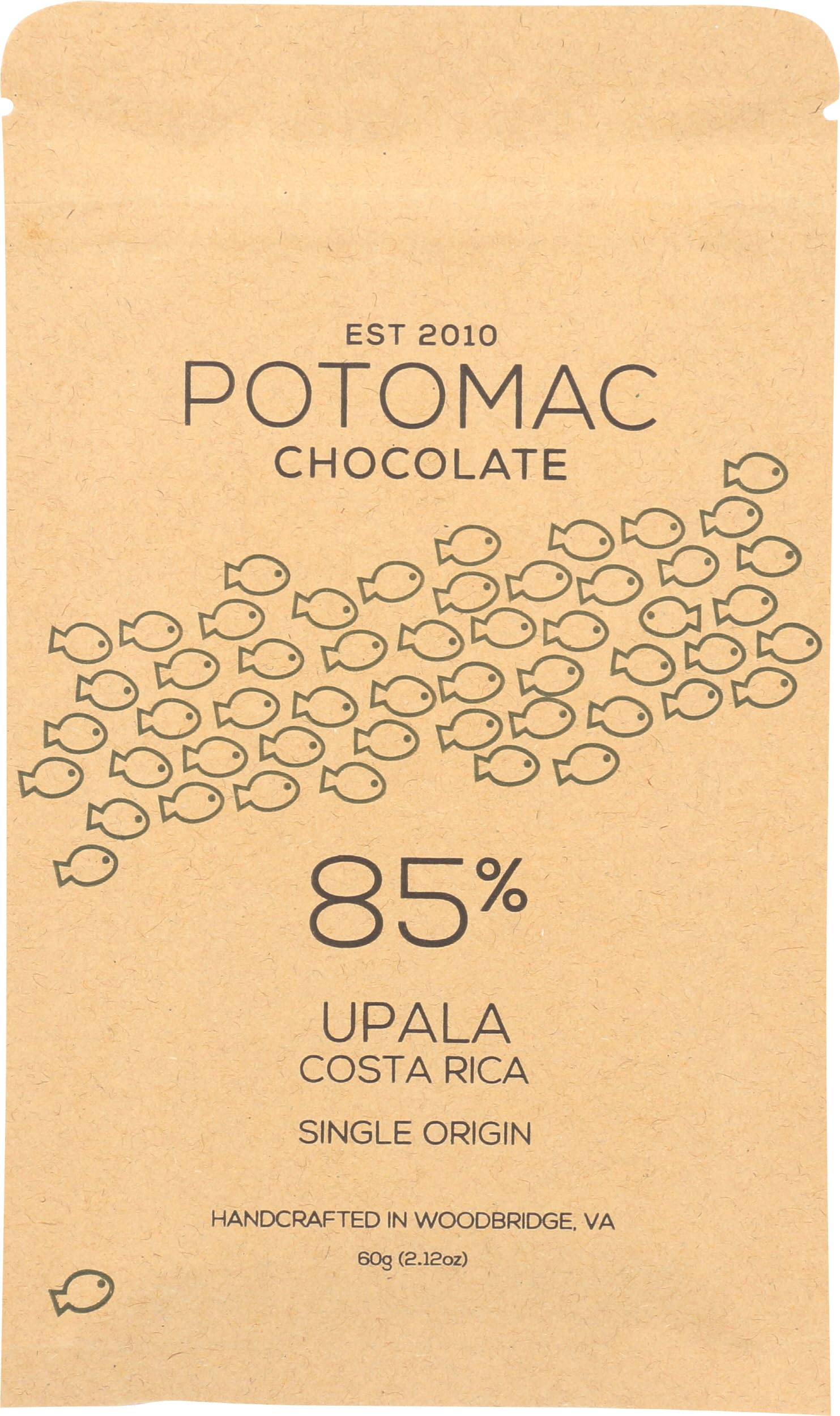 Premium POTOMAC Dark Chocolate Bar - 85% Cocoa, 50g | Organic, Vegan & Gluten-Free | Perfect for Gifts, Baking & Healthy Snacking